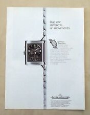 A851-Advertising Pubblicità-2000 - REVERSO DUOFACE - JAEGER LECOULTRE