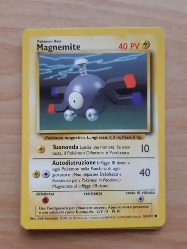 Magnemite carta pokémon - magnemite,