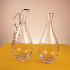 coppia di brocche in vetro