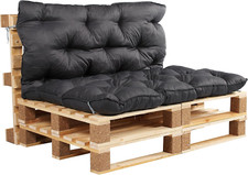 Ambientehome Cuscino per Pallet Con Schienale Circa 120 X 140 X 10 Cm Euro Palle