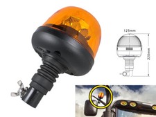 Lampada Luce Lampeggiante Led Rotante Strobo Arancione Magnetico 12V 24V Segnala