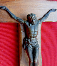 Antico Crocefisso bronzo cm