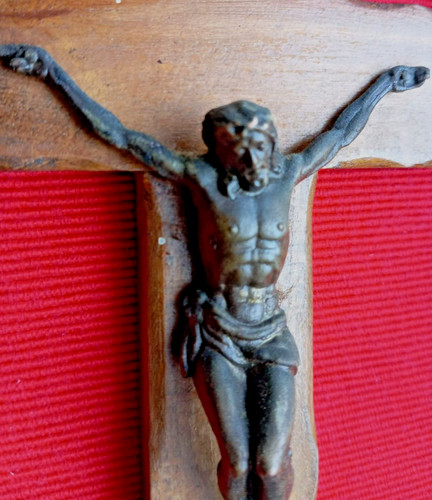 Antico crocefisso bronzo - crocefisso,