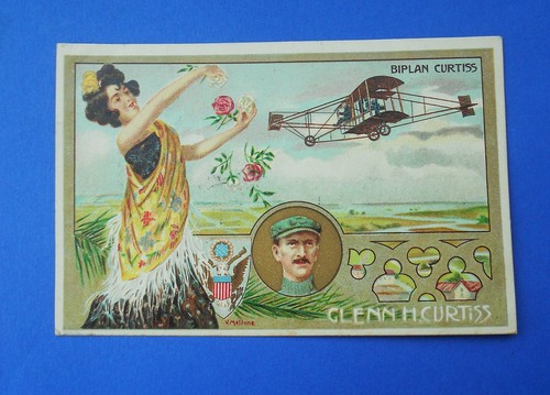 Cartolina aviazione aviatore - cartolina,