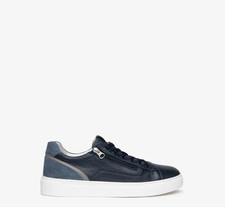 Scarpe Nero Giardini uomo sneakers in pelle E400241U Blu