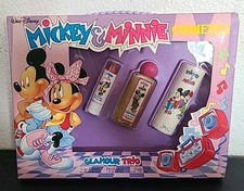 Raro trio glamour vintage 1987 DISNEY MICKEY & MINNIE COSMETICS nuovo