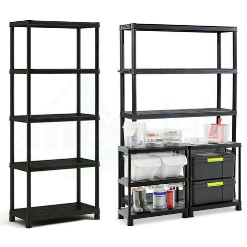 Scaffale resina colore - colore, nero