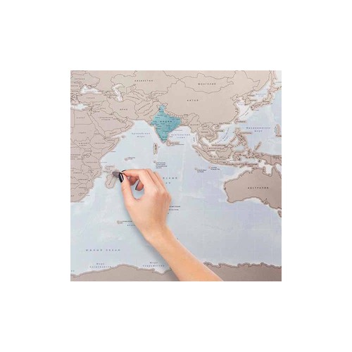 Mappamondo grattare poster - mappamondo,