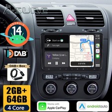 DAB+ Android 14 autoradio GPS navigatore per VW GOLF 5 6 Plus EOS Passat Touran Tiguan