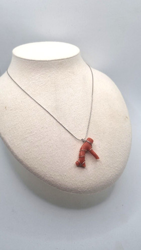 Corallo rosso ramo collana - corallo,