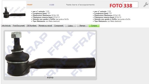 1122 testina snodo braccio - snodo,