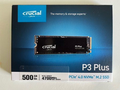 Crucial plus 500gb - pcie, 4.0