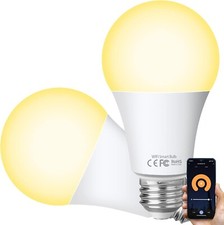 2x Lampadina LED E27 Alexa Smart WiFi Luce Dimmerabile 10W Luce Bianca Calda Google Home