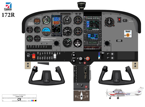 Cessna 172r with aspen - cessna,