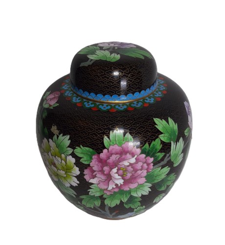 Vecchio barattolo cloisonne - barattolo, in