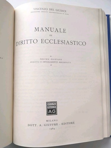 Diritto canonico - diritto,