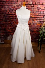 Elegante Abito Da Sposa Ivory Con Strascico Spalline Duchesse 36 38