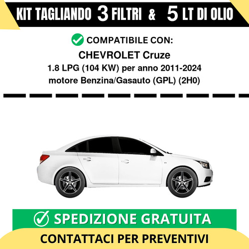 Tagliando per chevrolet cruze - tagliando,