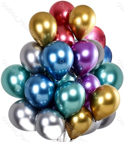 100 palloncini cromati - 5",
