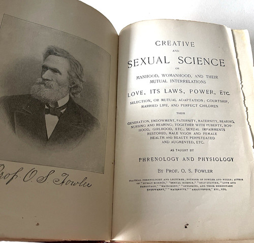 Victorian phrenology book - victorian,