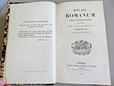 1853 - RITUALE ROMANUM - Roman Ritual in Latin - Musical Scores, Exorcism RARE