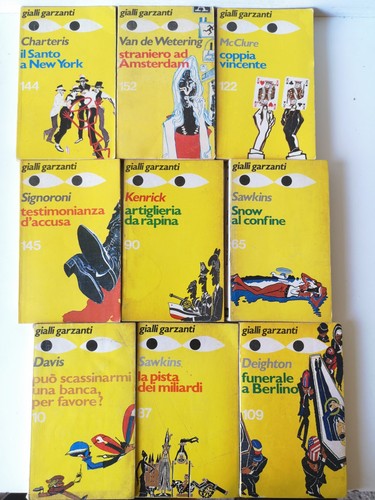 Lotto libri gialli garzanti - lotto, 9