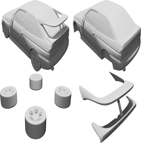 Modello ford escort - modello, rs