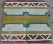 112 mattonelle riggiole in graniglia di cemento