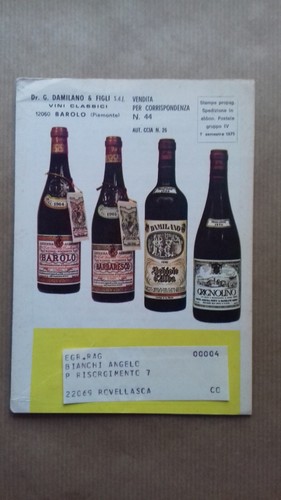 Damilano vini catalogo - vini,