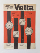 Pubblicita' Vetta Orologio Grande Pregio Advertising Werbung Vintage 1965 (F3)