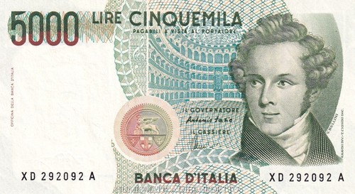 Repubblica 5000 lire bellini - repubblica,