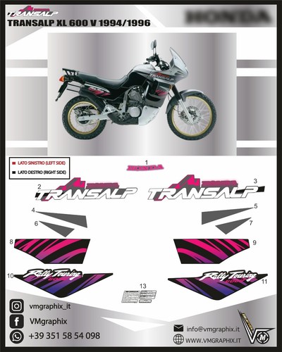 Adesivi transalp xl600v xl - ,