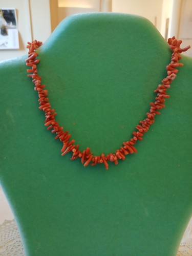 Collana corallo rosso vintage - rosso,