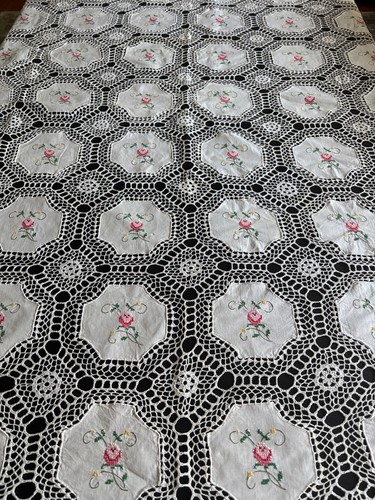 Tovaglia vintage fatta mano - vintage,