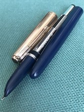 Parker 51 Fountain Pen, aerometric Blue Night,Set penna e matita1956 pencil&case
