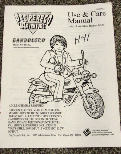 Peg perego adventure - adventure, bandolero
