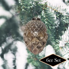 Palline di Natale coni, ottone