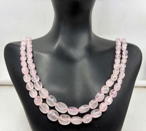 Collana quarzo rosa due - collana,
