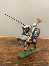 Durso-Cavaliere  Medievale con lancia-III-Soldatino in  pasta Belgio anni’50