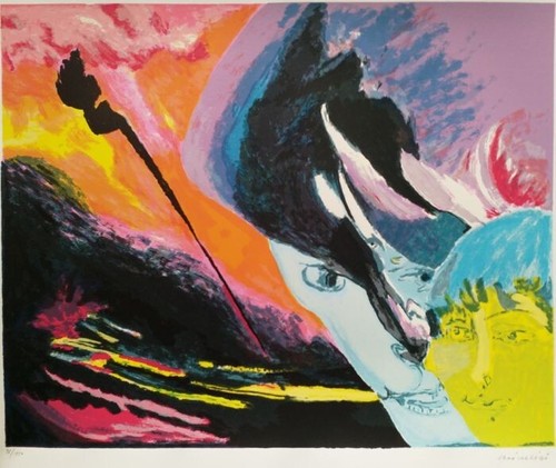 Litografia dell artista remo - litografia, dell'artista