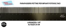 PARAPASSERO - DISSUASORE PER UCCELLI - PICCIONI PER FOTOVOLTAICO ALLUMINIO