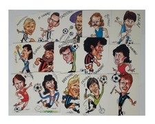 G.C. Mangini Set 15 Cartoline Calciatori Zenga Zola Brehme
