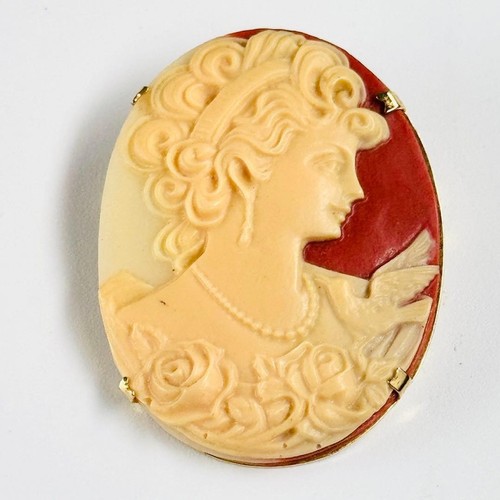 Spilla cammeo vintage lady - cammeo,