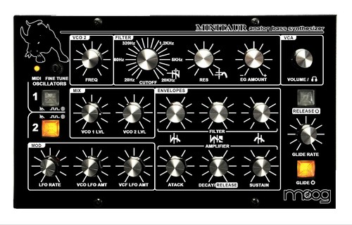 Moog minitaur skin nero - minitaur, |