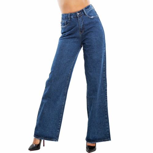 Pantaloni donna jeans flare