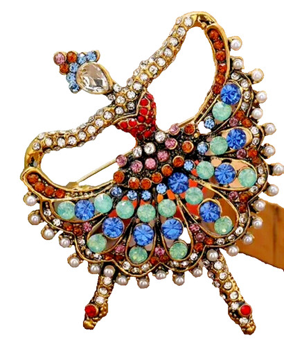 Spilla ballerina borsa - , da