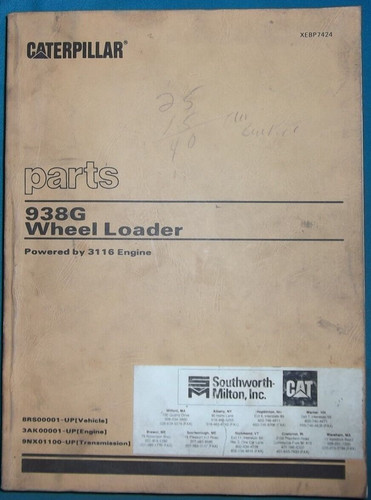 Cat caterpillar 938g manuale - cat,