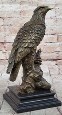 Vintage Bronzo Aquila Scultura