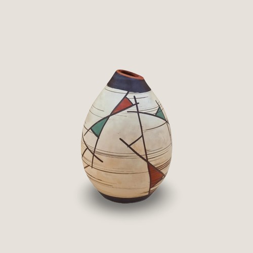 Vaso ceramica sawa - sawa, ritzdekor