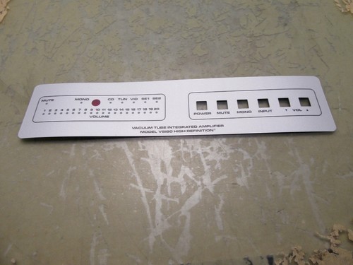 Face plate sticker for audio - plate,